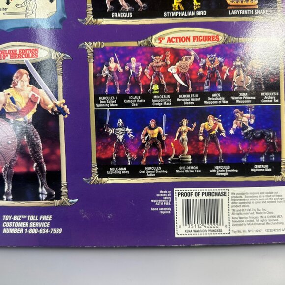 Toy Biz Xena Warrior Princess Deluxe Edition 10" Action Figure 1996 Complete OB - Picture 10 of 11